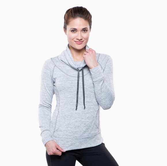 Kuhl Lea Pullover Cowl Neck Sweater Sweatshirt Style 4186 Women's Large Gray - Picture 1 of 12